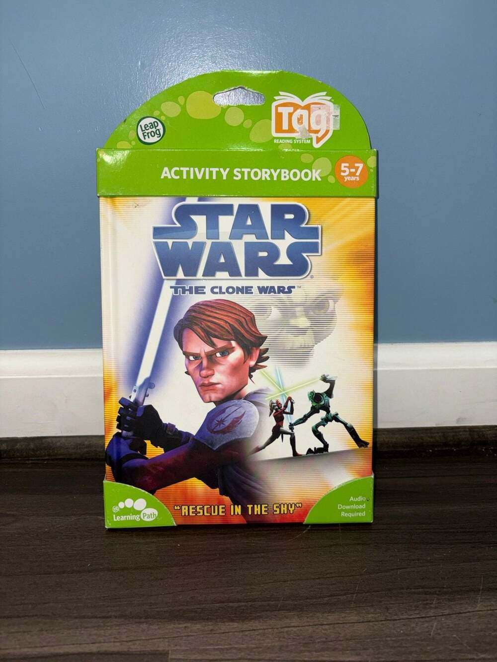 LeapFrog Tag Reading System Book Star Wars Clone Wars Rescue in the Sky Ages 5-7